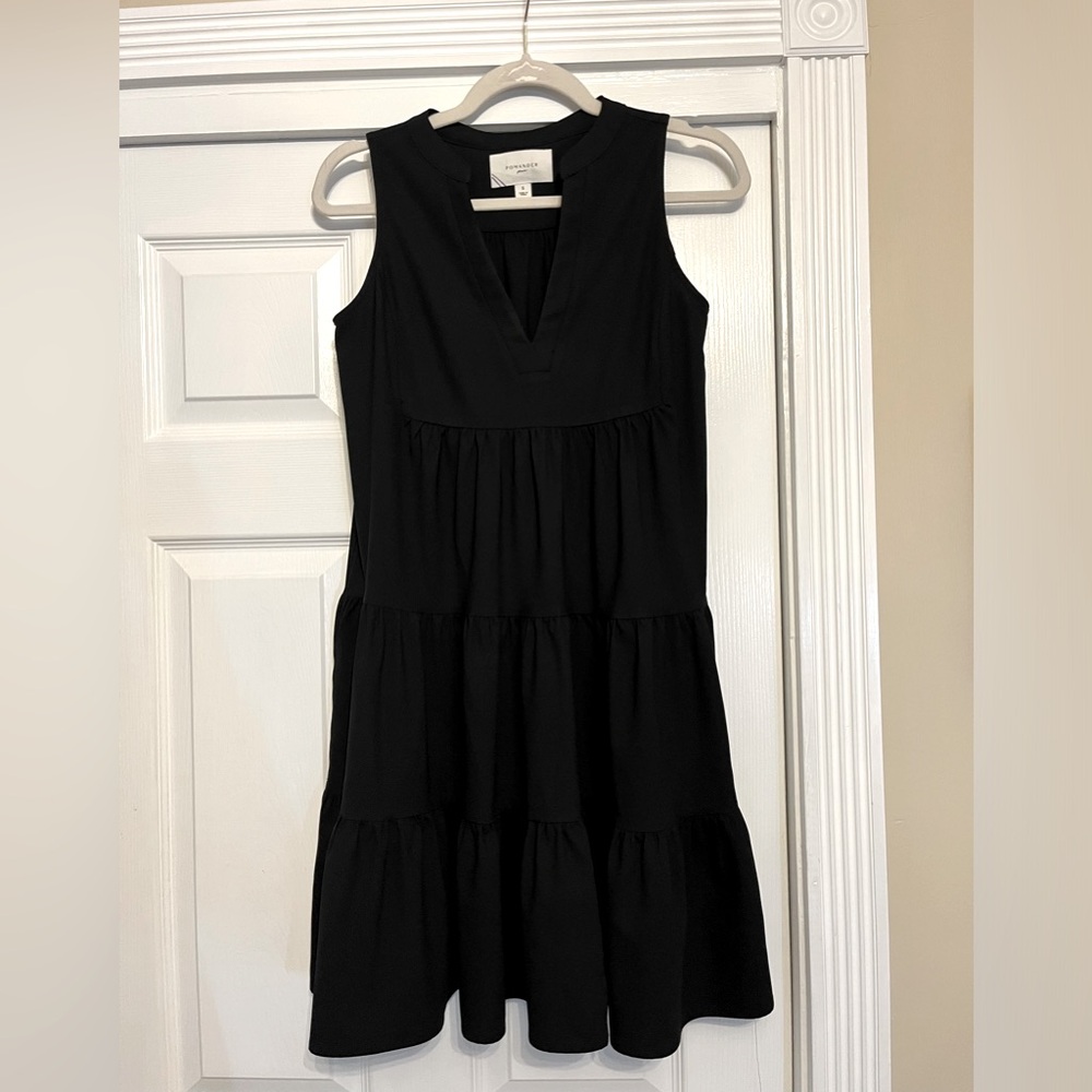 Tuckernuck Pomander Place Black Sleeveless Kenzie Dress Size Small